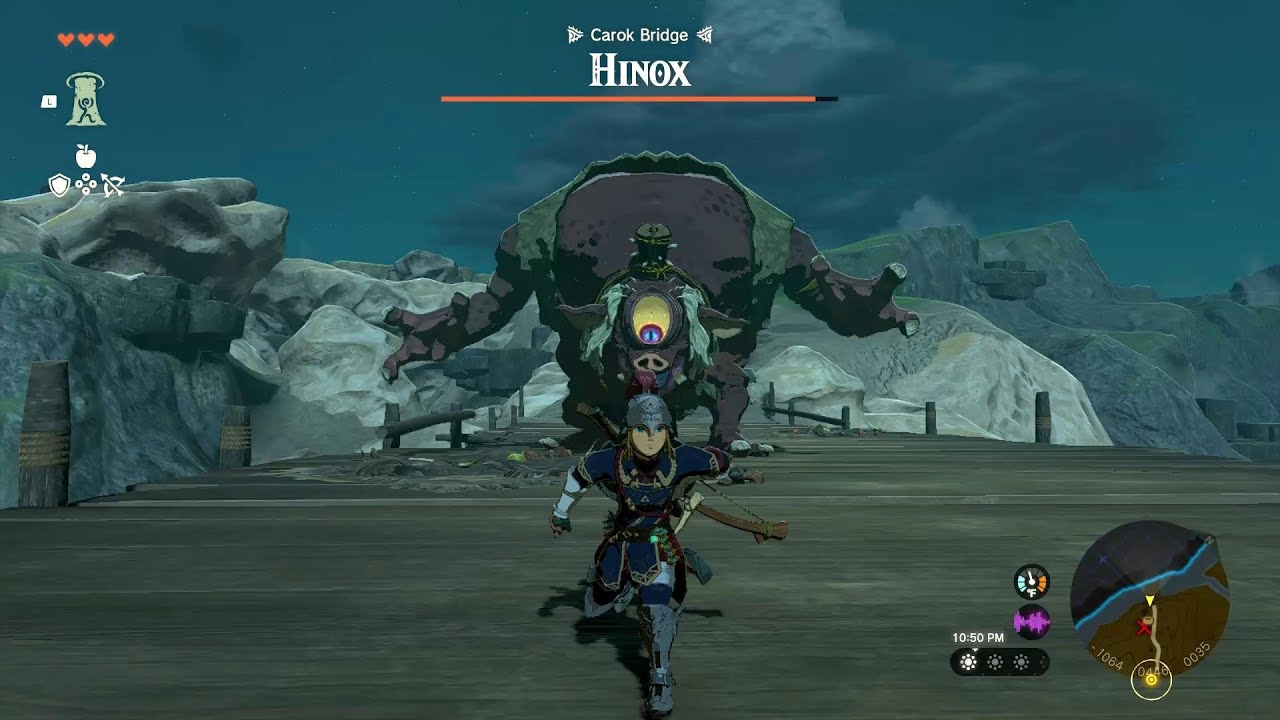 Hinox Battle - Tears Of The Kingdom Bridge Troll no damage