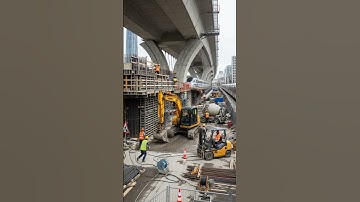 ⚠️A small mistake during a large-scale bridge construction project caused the bridge to collapse.🏗️💥