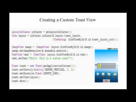 Android In 60 Seconds - Toast Notifications Custom