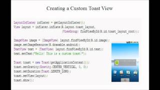 Android In 60 Seconds - Toast Notifications Custom Profile