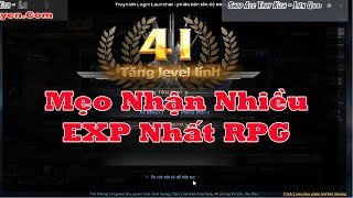 Hướng Dẫn Nhận Nhiều Exp RPG Nhất - Truy Kích Showbiz