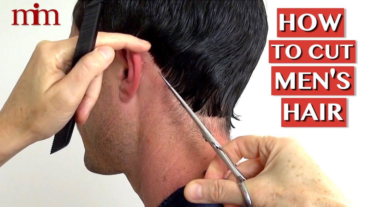 How To Cut Men's Hair, Scissor Cut, Men's Haircut