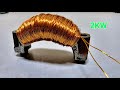 How turn Copper Wire into 250V infinite Energy Generator Use Super Magnet....
