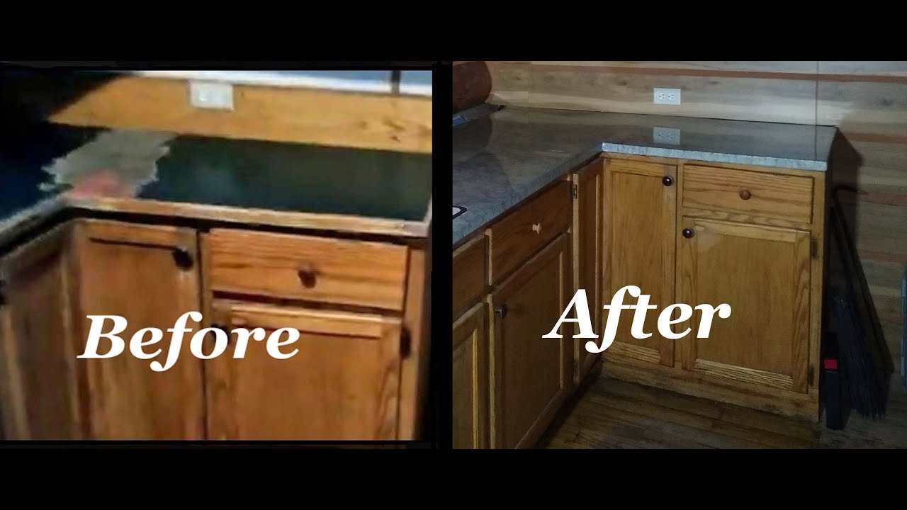 epoxy-resin-makeover-countertop-in-log-cabin-off-grid-living-youtube