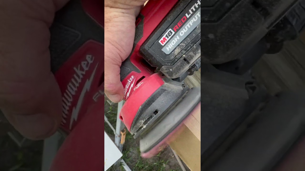 Sanding the easy way. New M18 fuel orbital sander. 