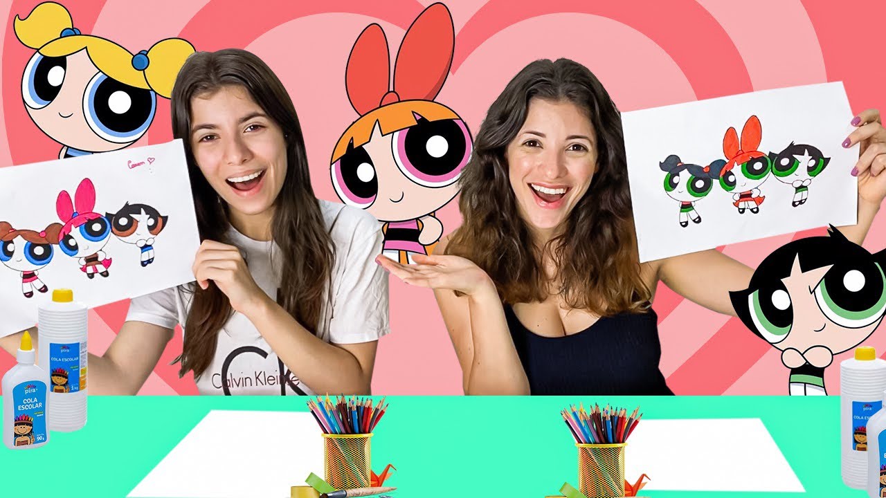 COLORINDO COM 3 CORES - AS MENINAS SUPER PODEROSAS - YouTube