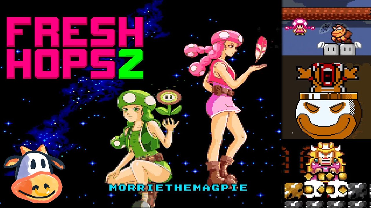 Fresh Hops 2 - 100% Playthrough, All Levels | Super Mario World Kaizo