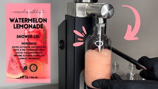 [ASMR] Watermelon Lemonade Shower Gel Bottle Filling | Satisfying