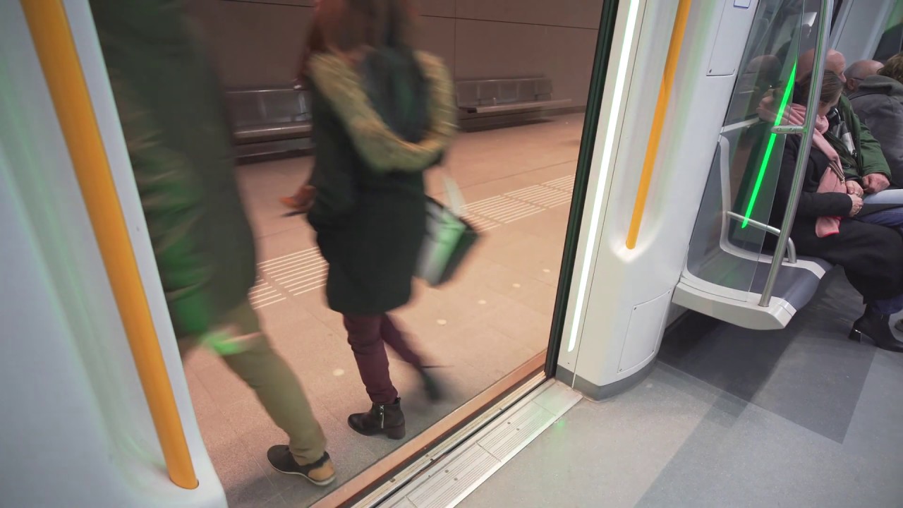 Netherlands, metro night ride from Vijzelgracht to Amsterdam Zuid