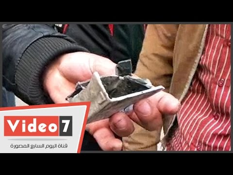 آثار انفجار قنبلة صوت فى المطرية