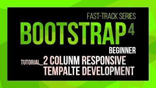 Bootstrap 2-column responsive template development