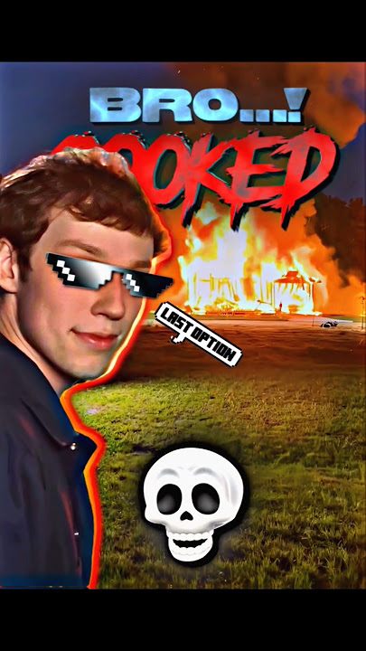 He cooked his whole house down.💀 #trollface #troll #edit