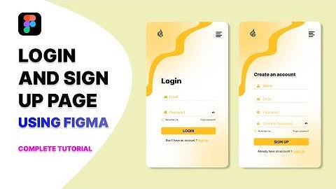 Figma Tutorial: Modern Login and Signup Page Design - Step-by-Step Guide - 2024