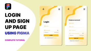 Figma Tutorial: Modern Login and Signup Page Design - Step-by-Step Guide - 2024