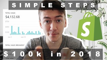Build a SHOPIFY STORE that will make $100k IN 2018 | SIMPLE STRATEGY | Dropshipping on Shopify
