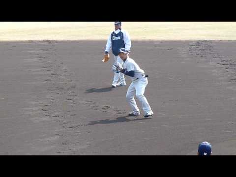 2009西武南郷キャンプ　中島選手　クイック