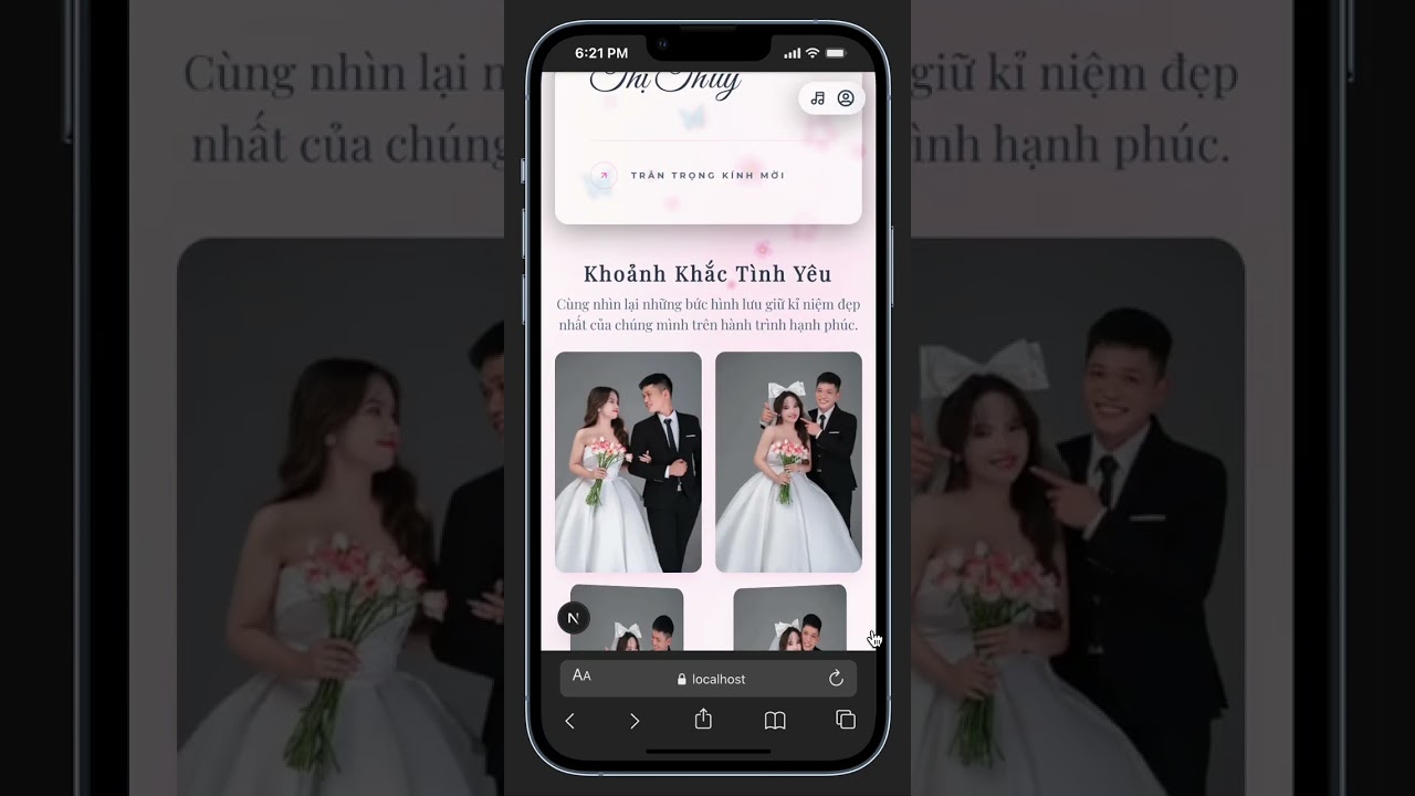 Thiệp cưới Butterfly Love