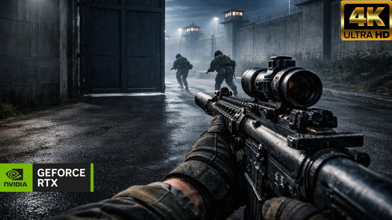 Ultra Realistic Prison Break  [4K] Call Of Duty | Photorealistic Tactical Gameplay