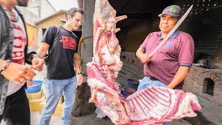 Mexican Food MEAT NINJA | Trying to Eat A WHOLE 80 KG Lamb ⚔️The Most SATISFYING Mexican Street Food