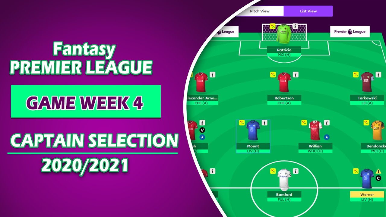 Fantasy Premier League Tips Gameweek 4 Recommended Captains YouTube fantasy-premier-league-tips-gameweek-4-recommended-captains-youtube