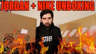 FIRE UNBOXING FROM JORDAN BRAND AND MORE!!