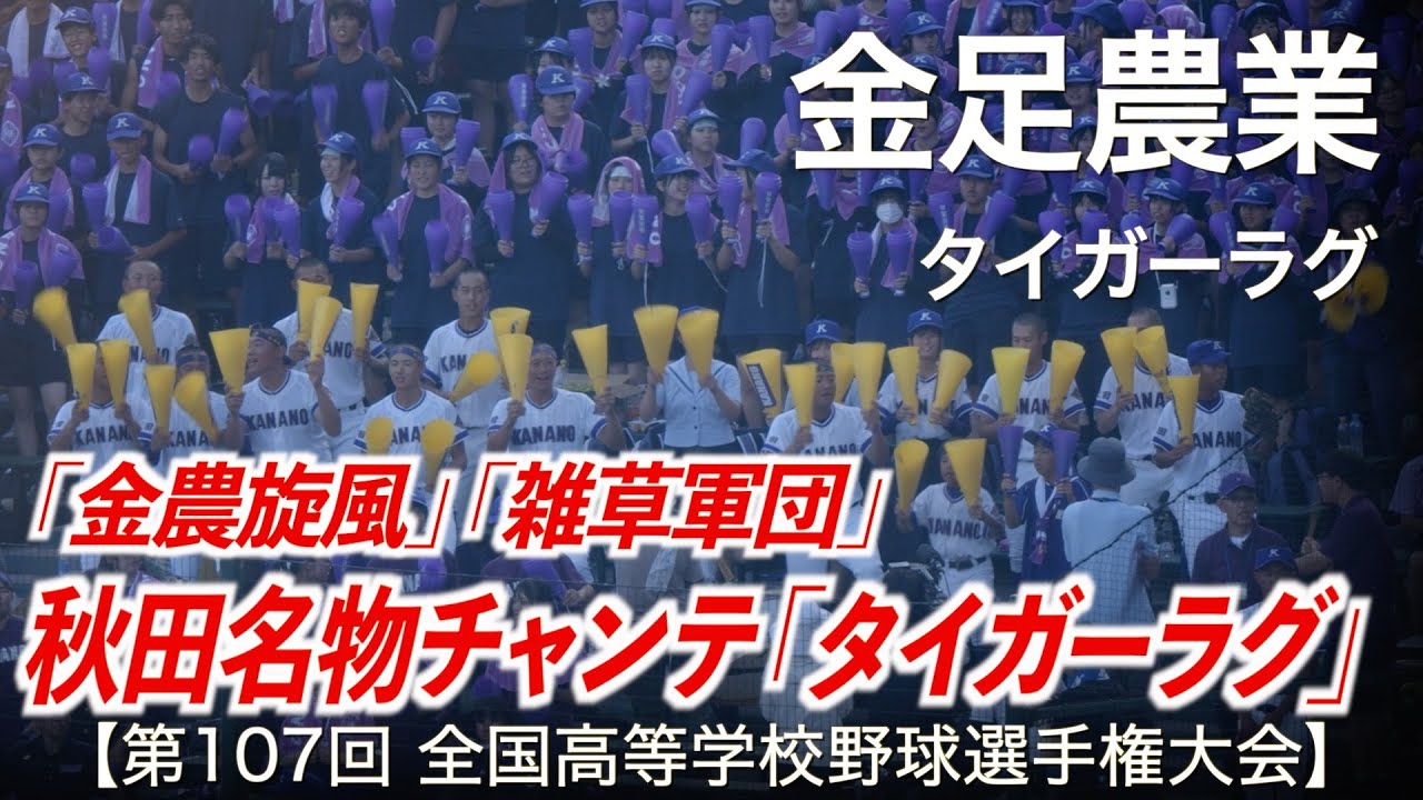 金足農業「タイガーラグ 秋田名物チャンテ！」高校野球応援 2025夏【第107回全国高等学校野球選手権大会】【ハイレゾ録音】