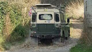 Salisbury Plain Off Road/4x4 mud and blown out tyre greenlane