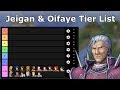 Jeigan & Oifaye Tier List