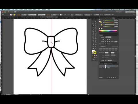 My Fashion Tutor video tutorial: Drawing a bow with Adobe illustrator - Part 1