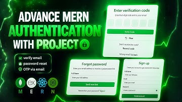 MERN Authentication Complete Guide | JWT, Email Verification, OTP, Forgot & Change Password