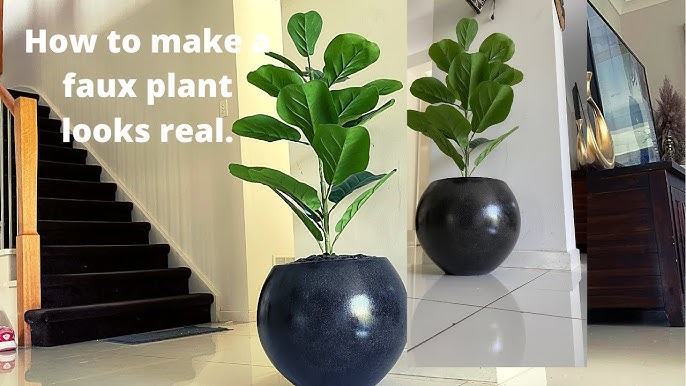 What to Fill Fake Plant Pots With