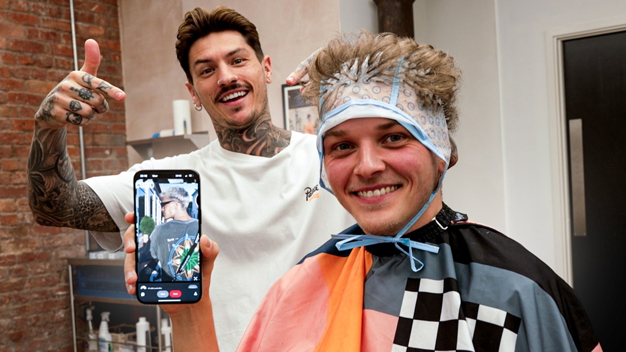 Делаю клиентке мелирование в стиле блонд в современном стиле маллет! 😮