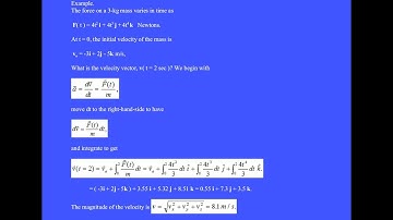Integrating forces that depend on time or position.
