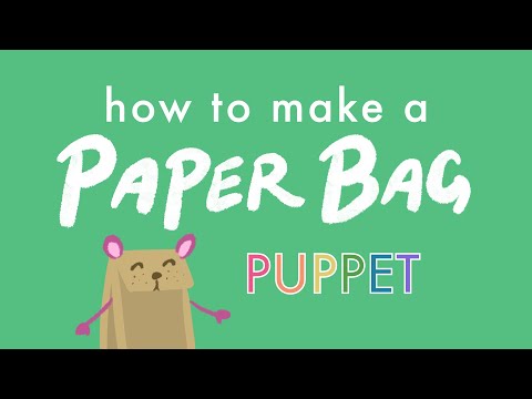 How to make a paper bag puppet