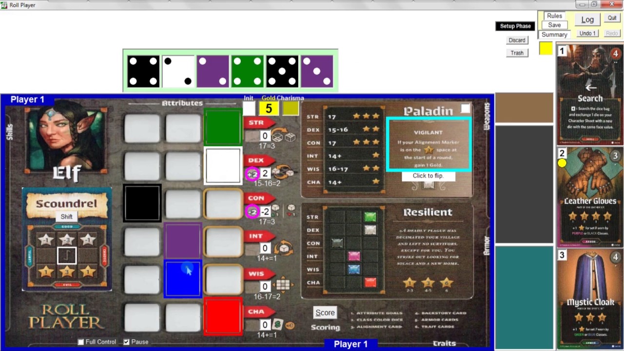 Roll Player - Solo Playthrough and Tutorial - YouTube