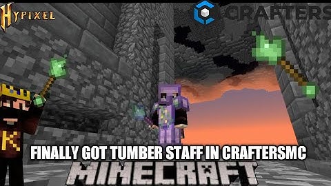 MAKING MY FIRST EVERY TUBER STAFF|| IN CRAFTERSMC SKYBLOCK|| #craftersmc #wenpixel #stnetwork