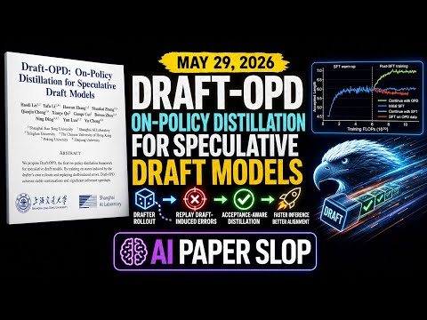 Draft-OPD: On-Policy Distillation for Speculative Draft Models (May 2026) thumbnail