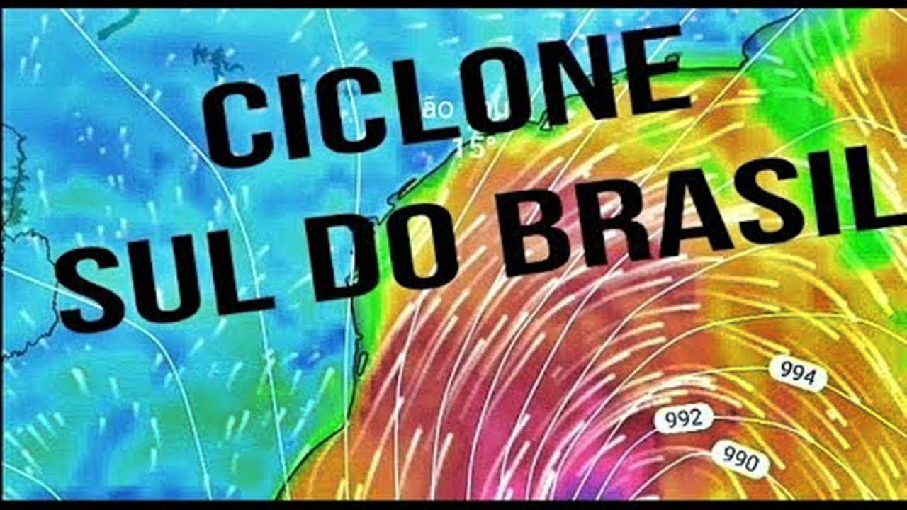 Urgente! ciclone se aprofunda e vai provocar ventos fortes e chuva volumosa em todo o litoral gaúcho
