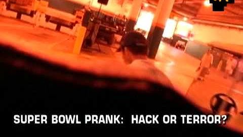Attack Of The Show! - The Loop: Super Bowl Prank: Hack or Terror?