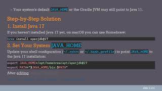 Fixing Flutter Build Error: Upgrade to Java 17 for Android Gradle Plugin