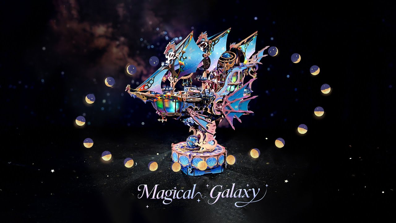 [Installation Tutorial Part 2] TONECHEER DIY 3D Puzzle Transmission Model Kit (Magical Galaxy)