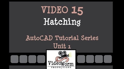 AutoCAD Tutorial Video 15: Hatching
