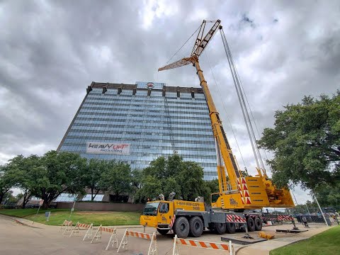 Davis Crane liebherr ltm1400 set up and work, ( Full video )