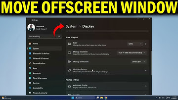 How To Move a Lost Off Screen Window Back to Desktop In Windows 11 - Quick Fix