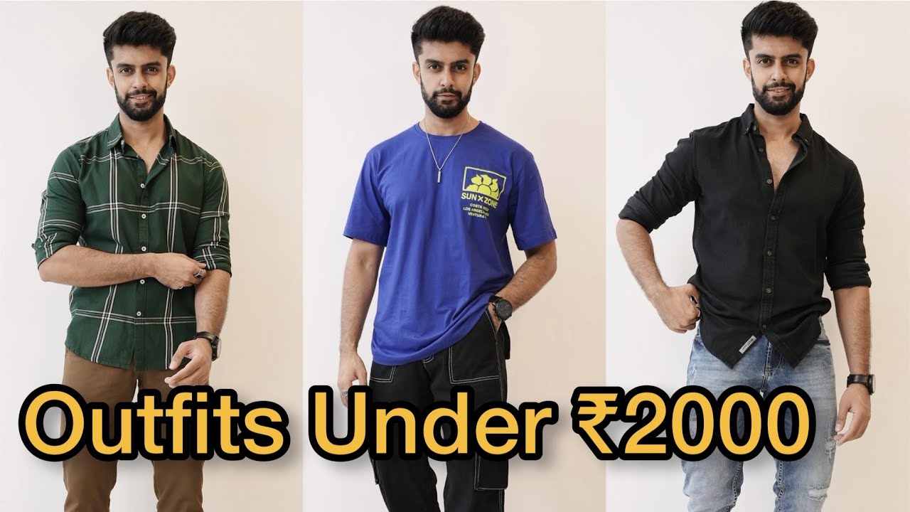 Outfits Under 2000 INR | Budget Shopping For Men - YouTube