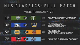 MLS CLASSICS MARATHON - Relive 4 of the best games in MLS History