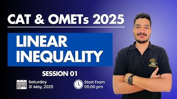 CAT 2025 | Linear Inequality Session 01 | Mohit Sir | MBA Pathshala #cat2025