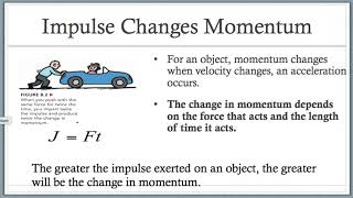 Momentum and Impulse Notes