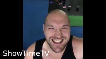 TYSON FURY IN THE GYM READY FOR HIS RETURN FIGHT
