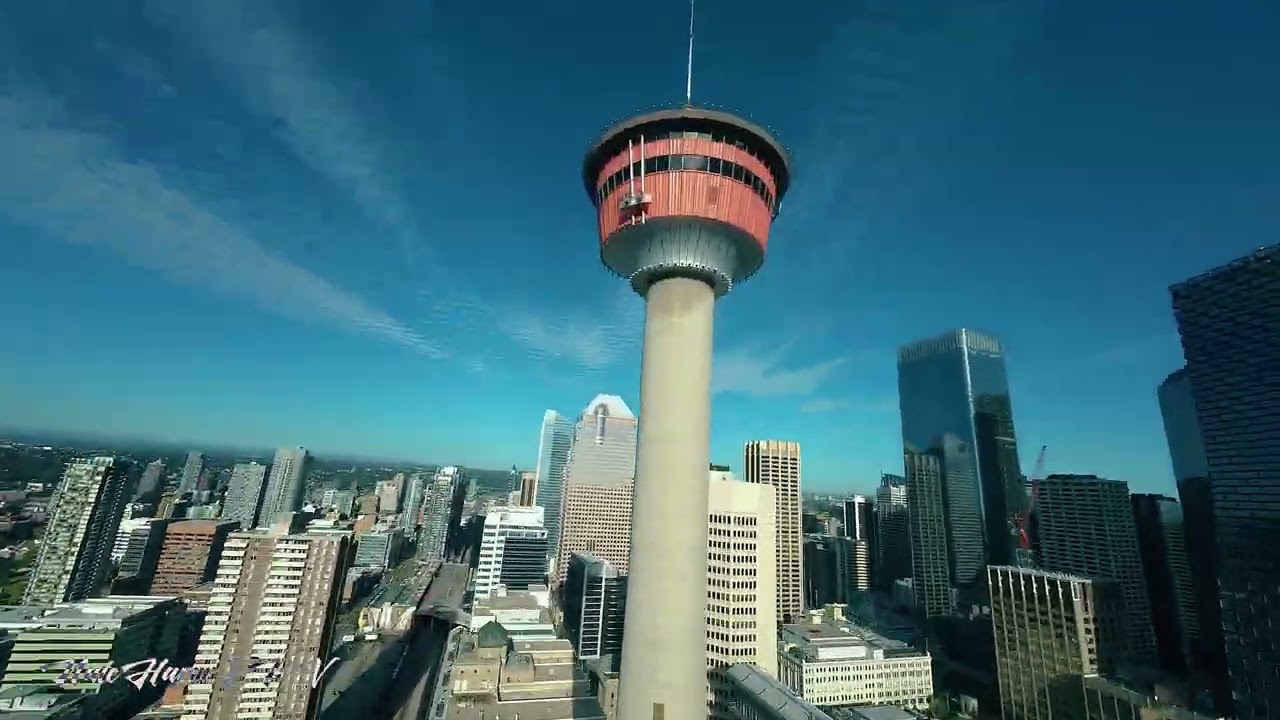 Diving Downtown Calgary - FPV